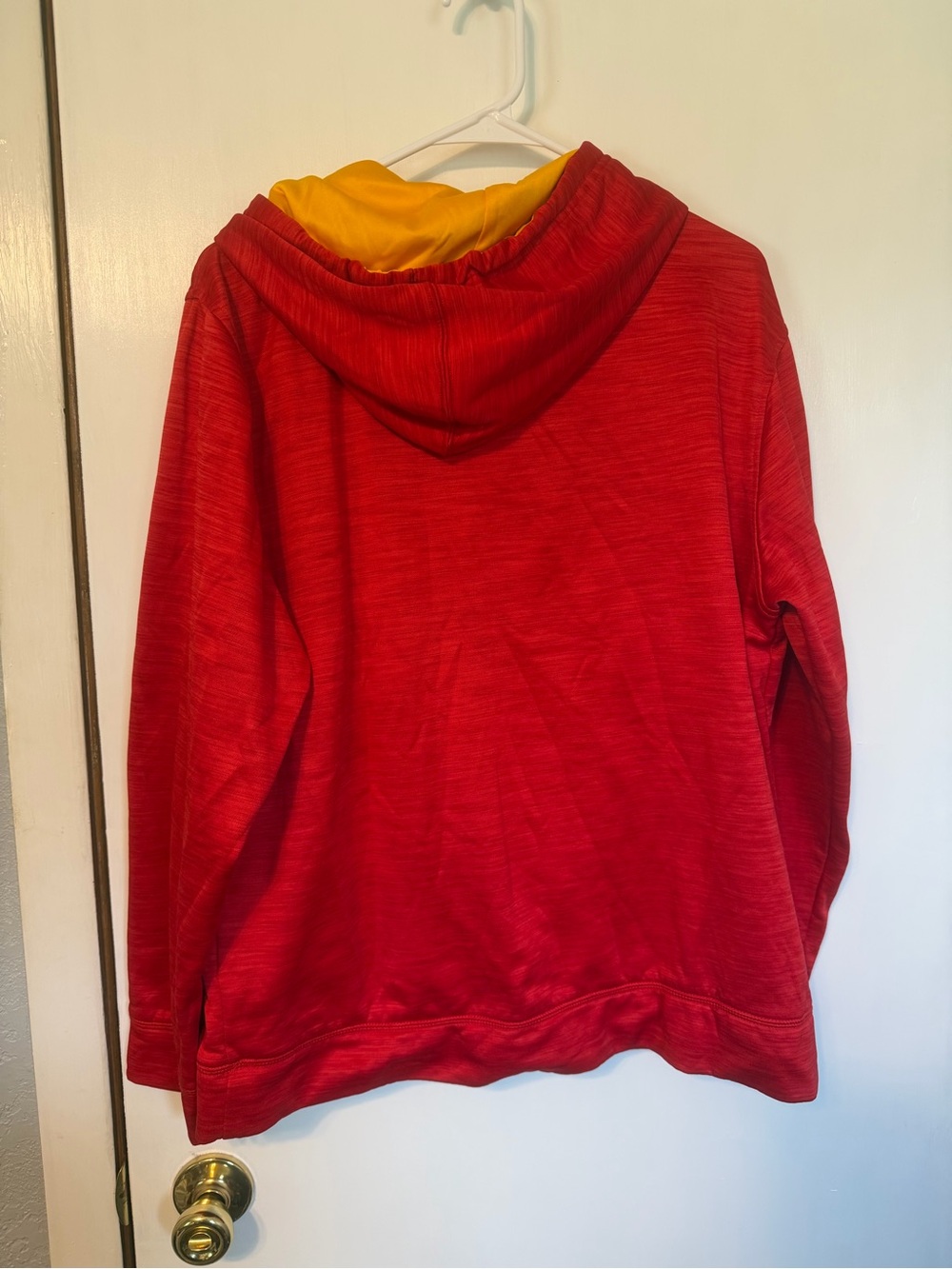NFL Kansas City Chiefs Red & Yellow Crewneck Hoodie - Picture 3 of 3